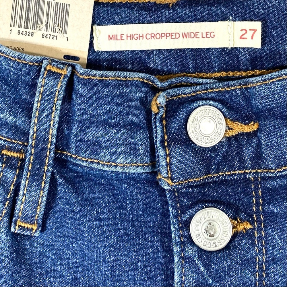 Levi’s Women's Mile High Cropped Wide Leg size 27 - Picture 10 of 10
